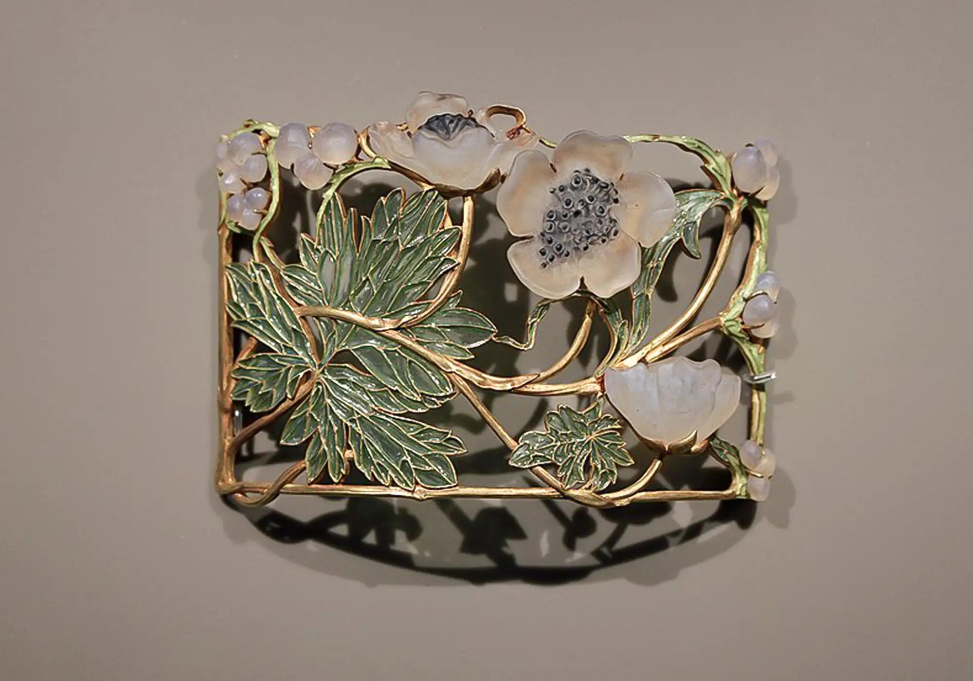 Anémone René Lalique Berlin Art Nouveau Necklace