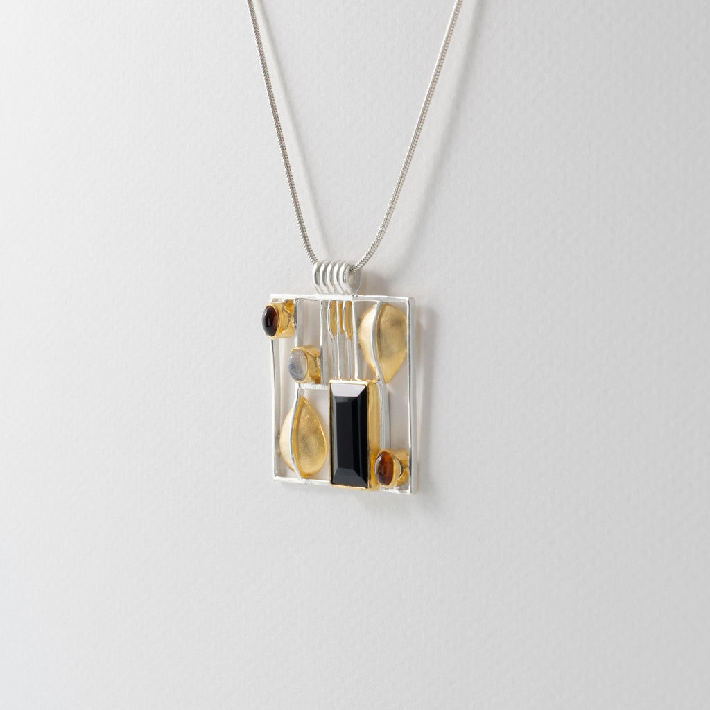 Paula Bolton Silver Jewellery - Joseph Hoffman Art Necklace