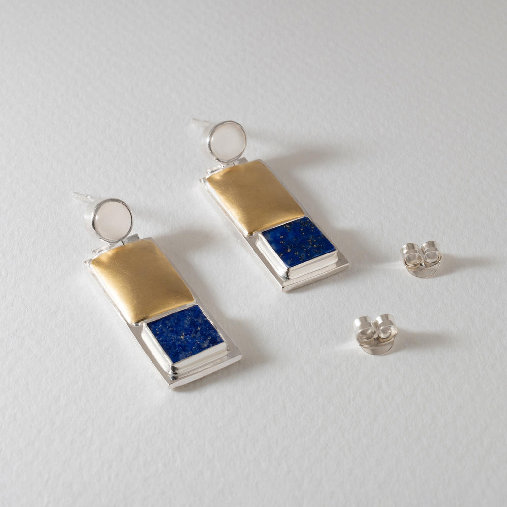 Paula Bolton Silver Jewellery - Hoffman Vienna Art Earrings