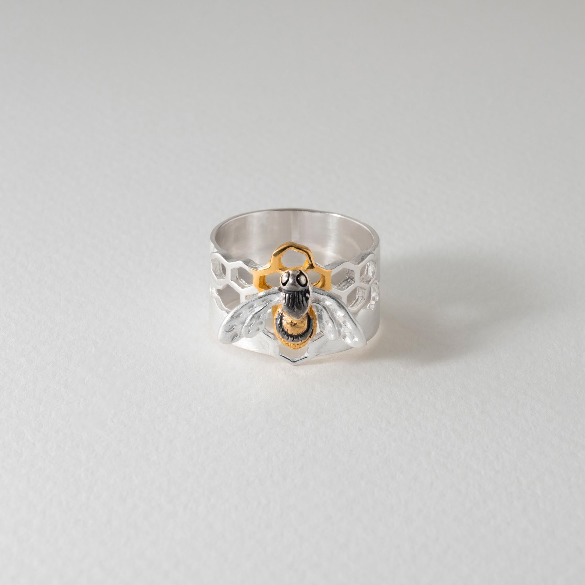Paula Bolton Silver Jewellery - Honey Bee Ring