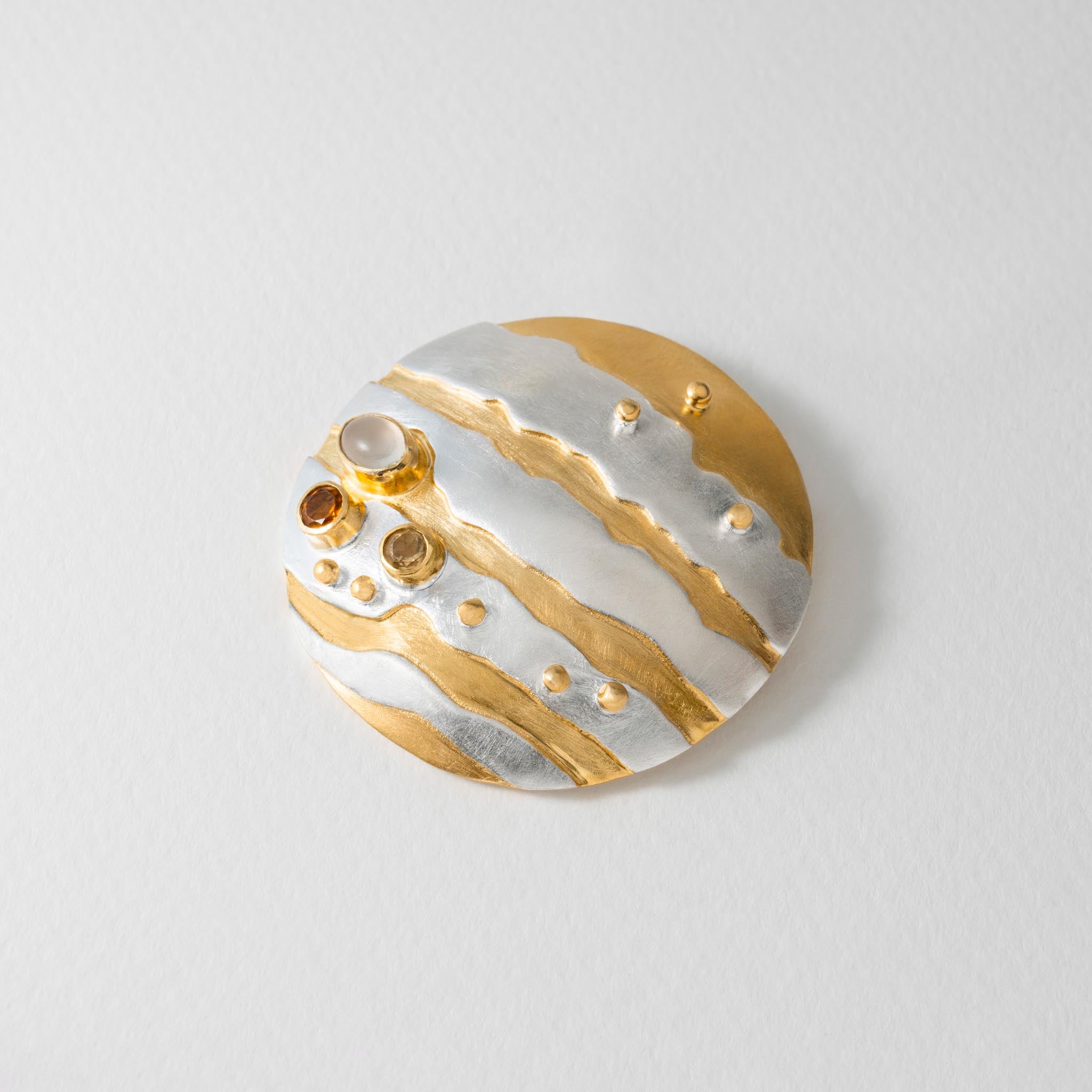 Paula Bolton Silver Jewellery - Jupiter Planet Brooch