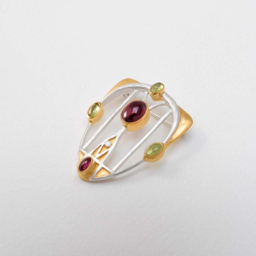 Paula Bolton Silver Jewellery - Maconald Gesso Designer Brooch
