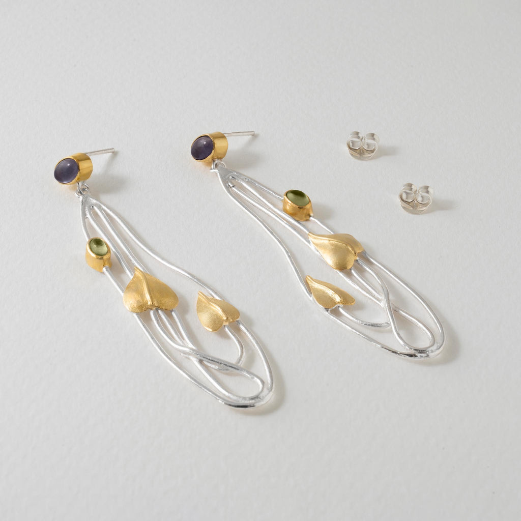 Paula Bolton Silver Jewellery - Macdonald Art Nouveau Earrings