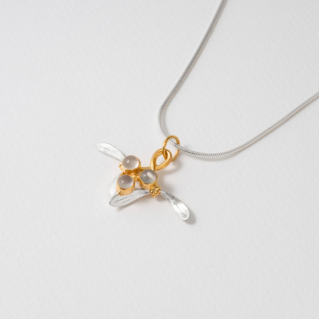 Paula Bolton Silver Jewellery - Mistletoe Necklace Pendant
