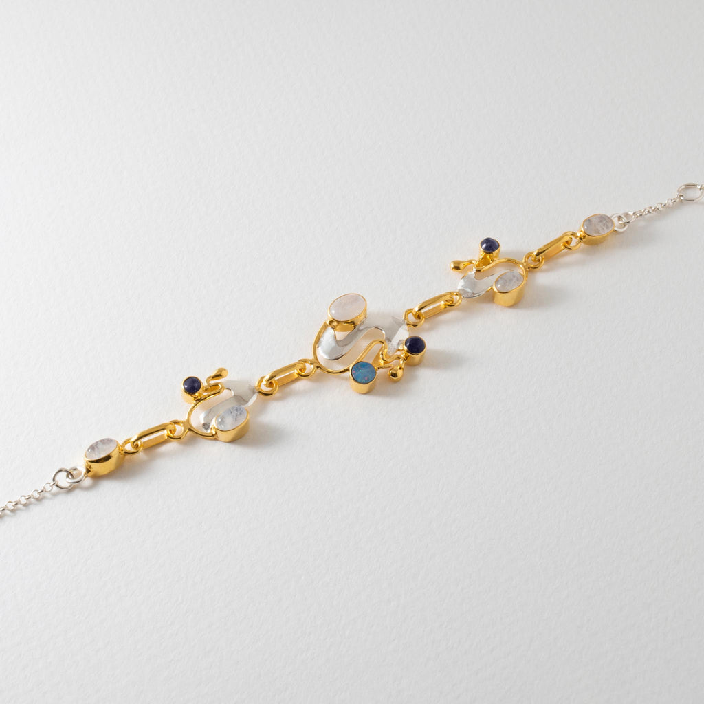 Paula Bolton Silver Jewellery - Monet Moonstone Bracelet