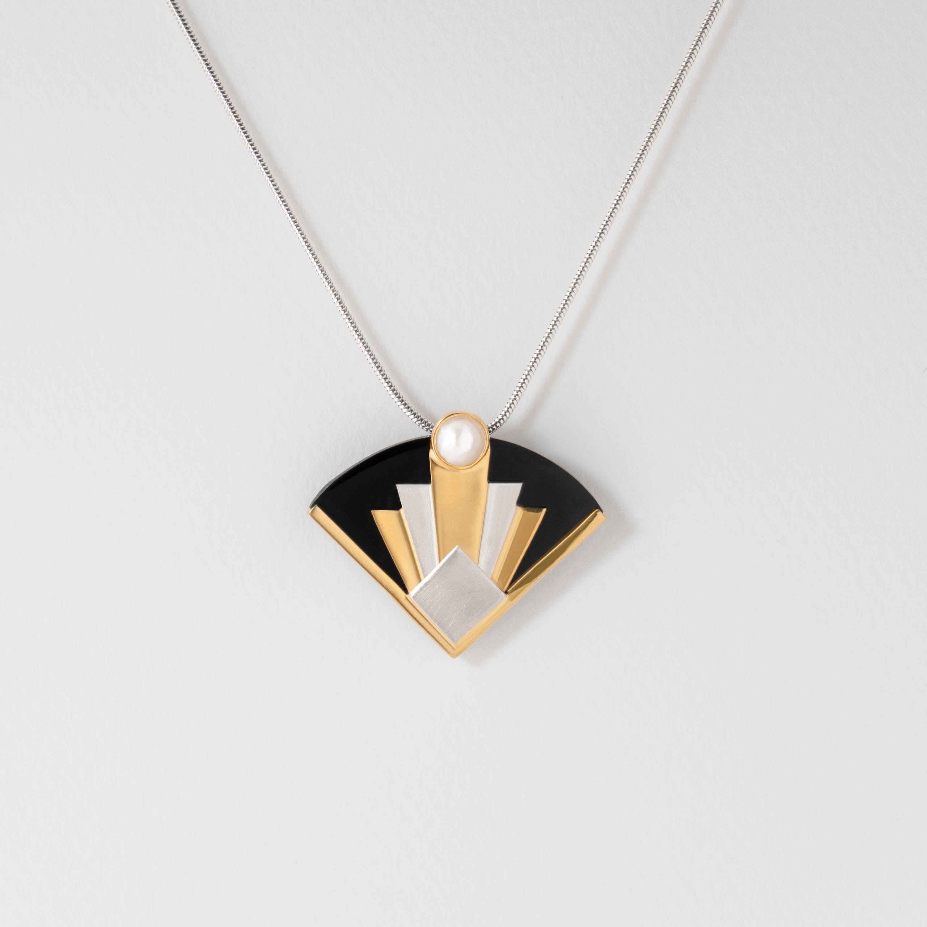 Art Deco Inspired Fan Necklace