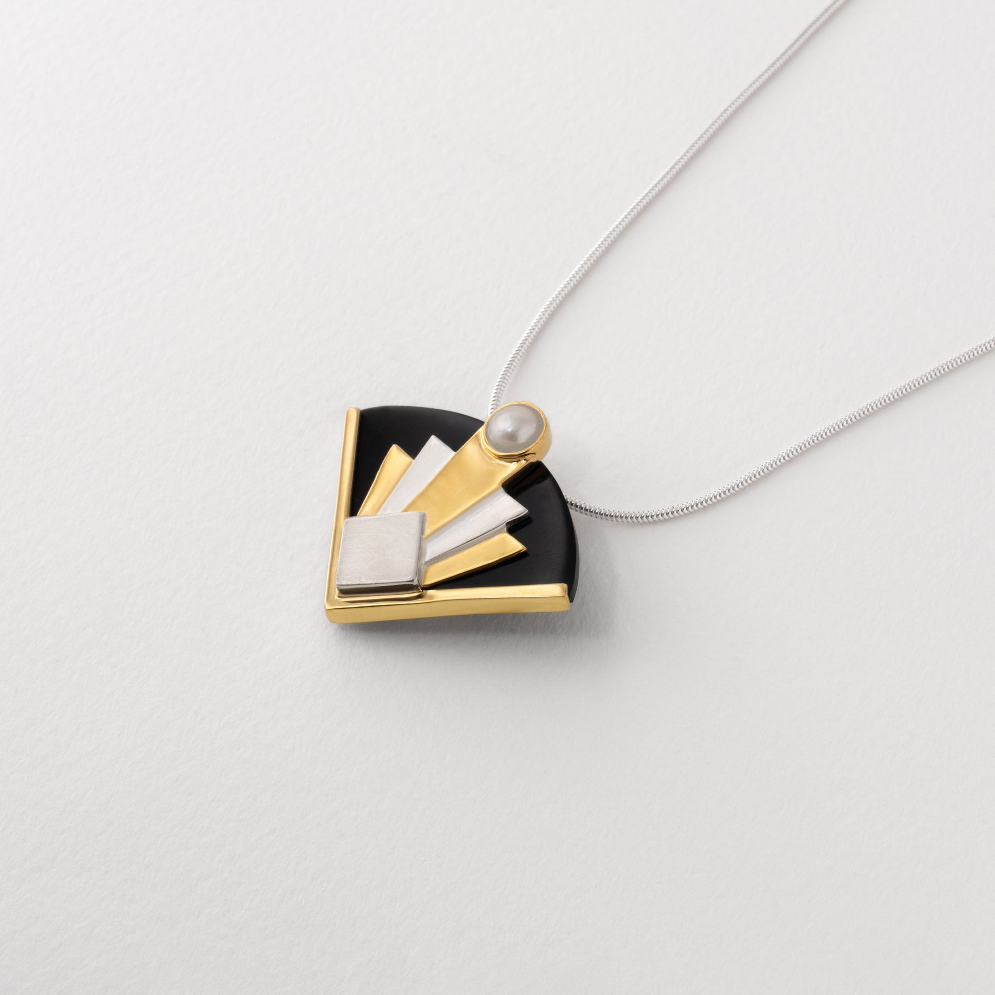 Art Deco Inspired Fan Necklace