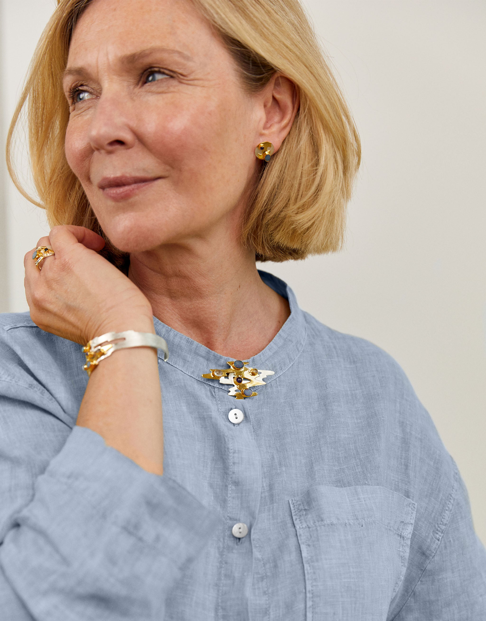 Monet Reflections jewellery collection inspired by Claude Monet’s water gardens with opal, moonstone and amethyst.