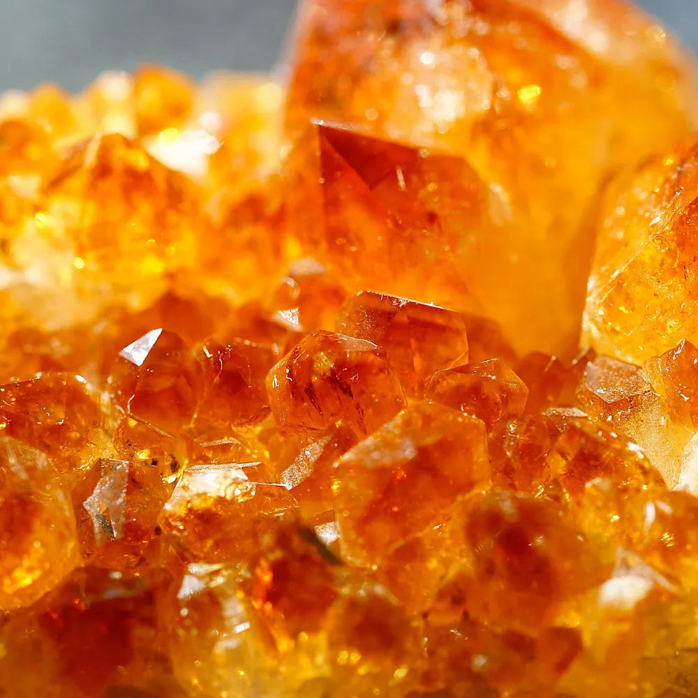 Close of Citrine Natural November Birthstone.