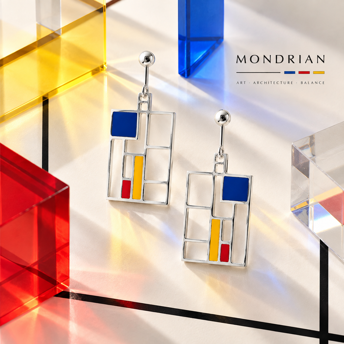Mondrian Earrings