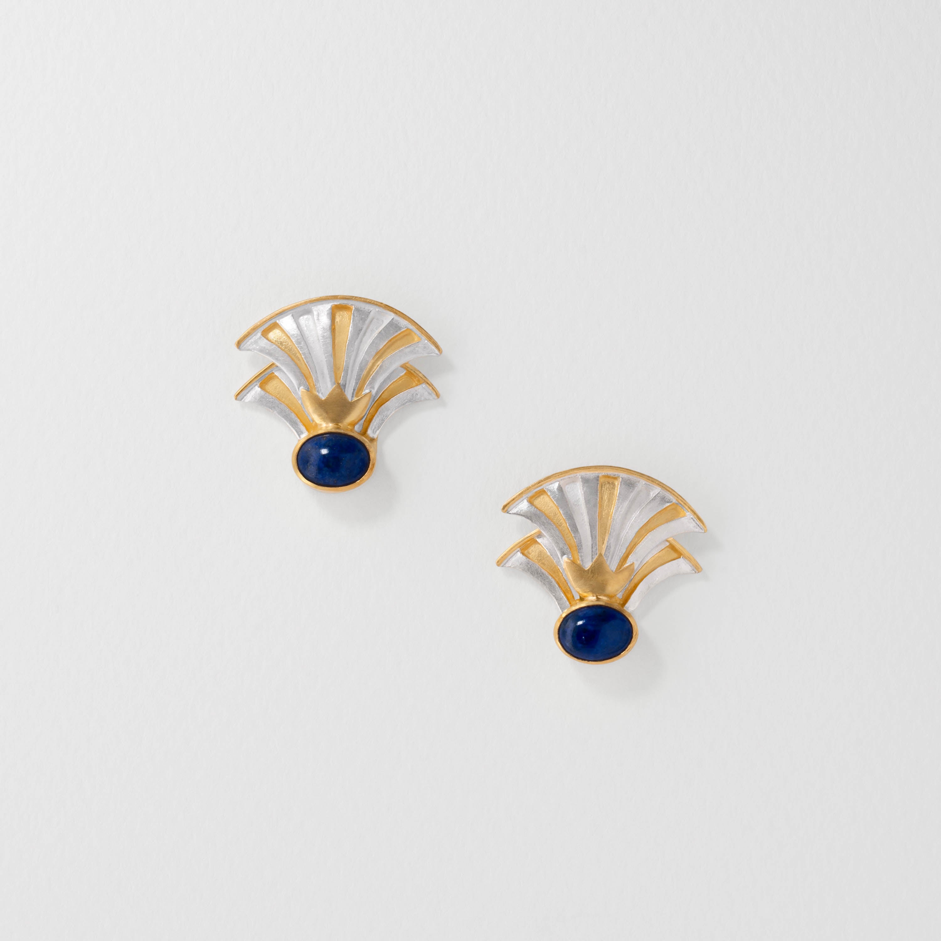 Egyptian Lotus Stud Earrings