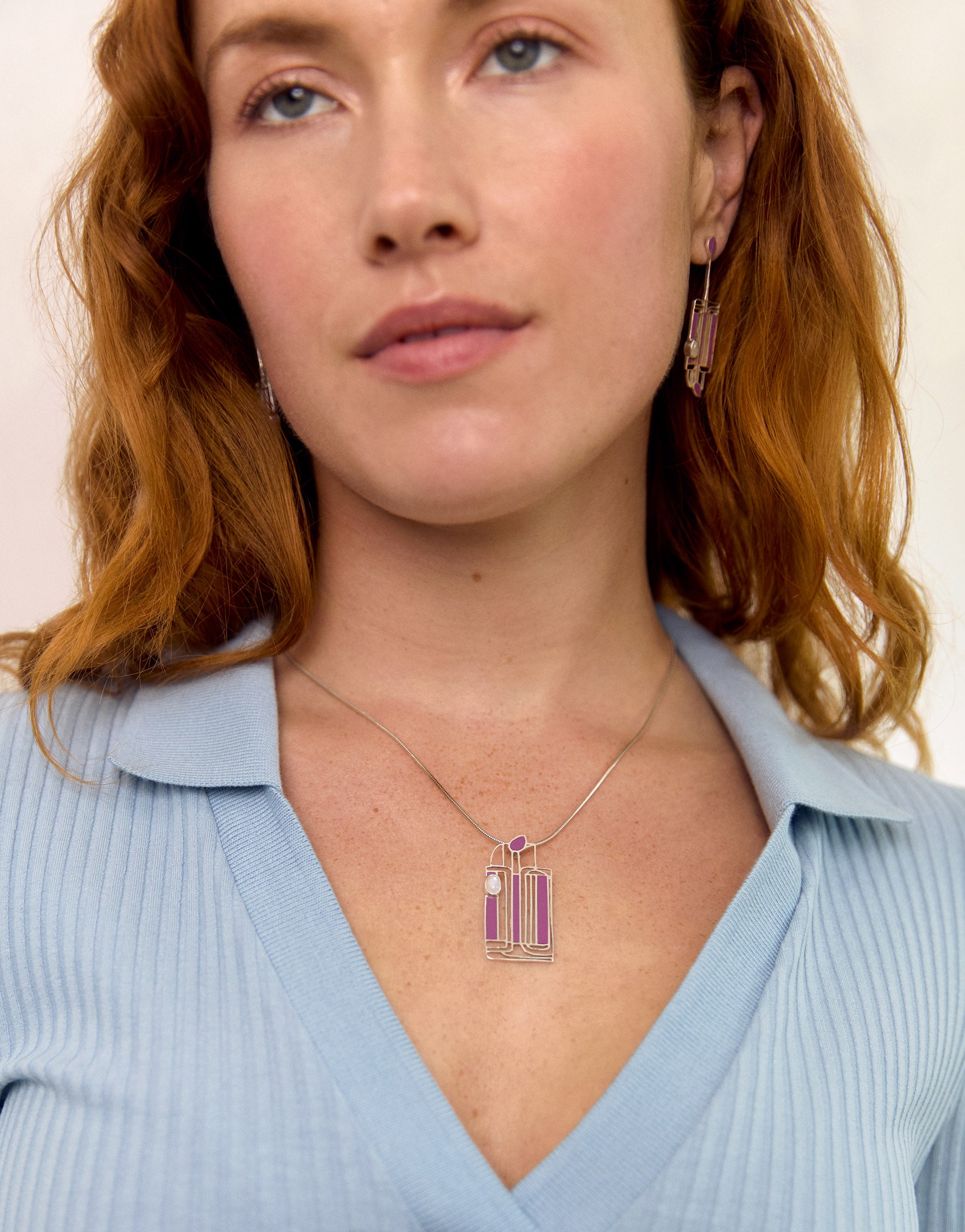 C R Mackintosh at the Willow Earrings