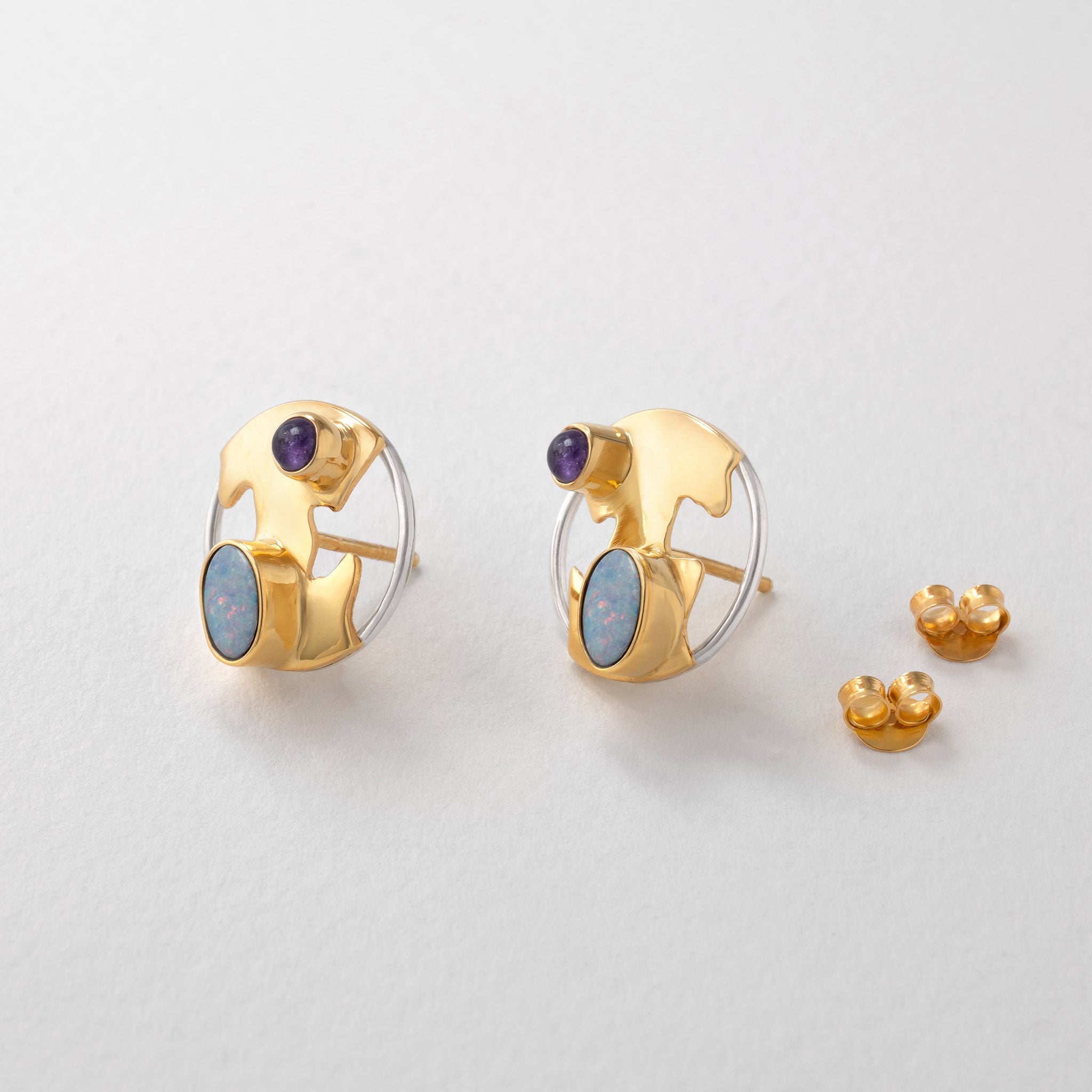 Monet Reflections Contour Earrings