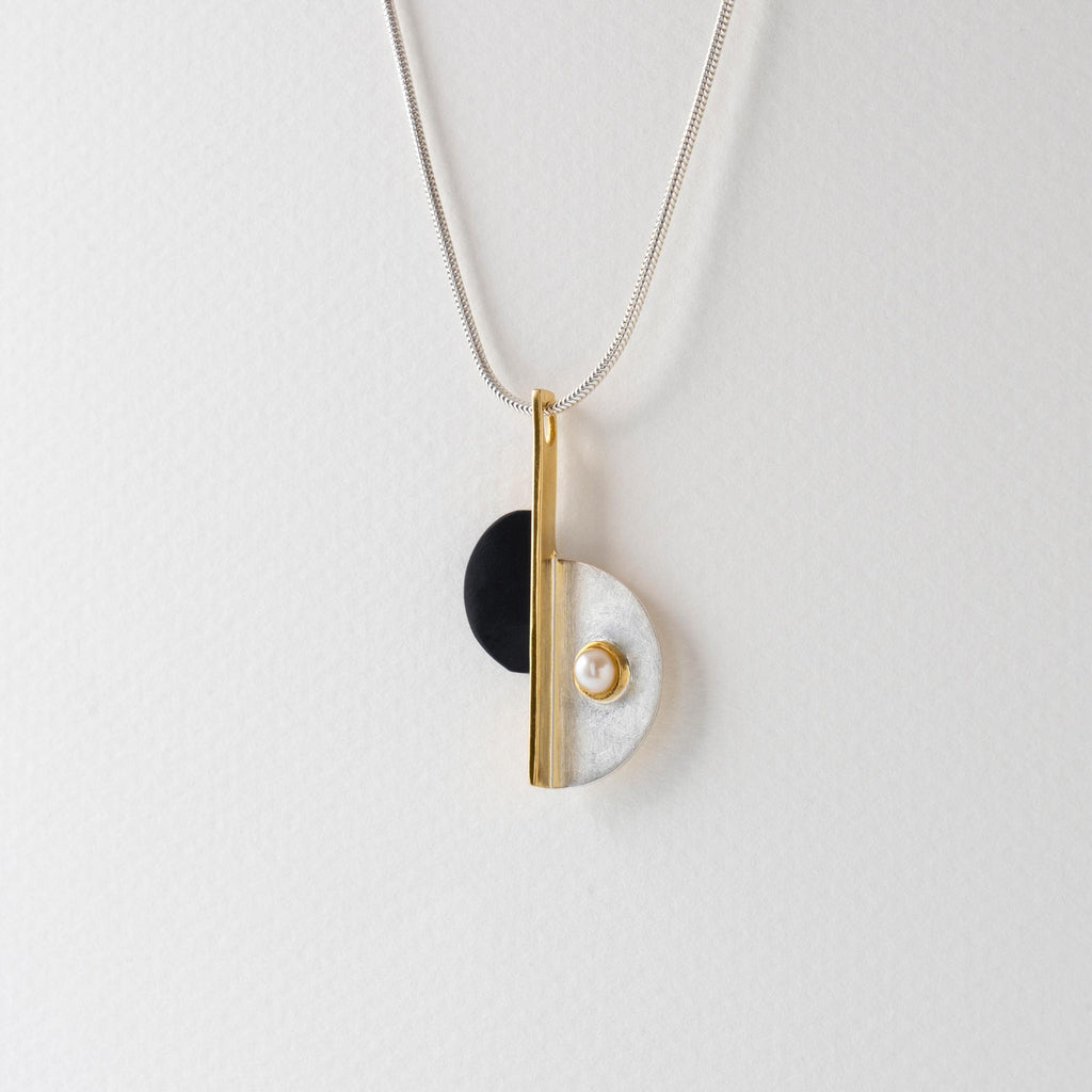 Paula Bolton Silver Jewellery - Art Deco Elegant Necklace Pendant