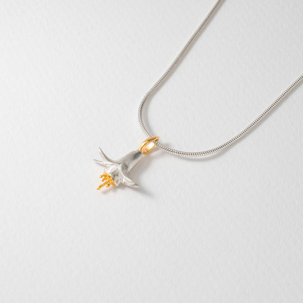 Paula Bolton Silver Jewellery - Fuchsia Flower Necklace