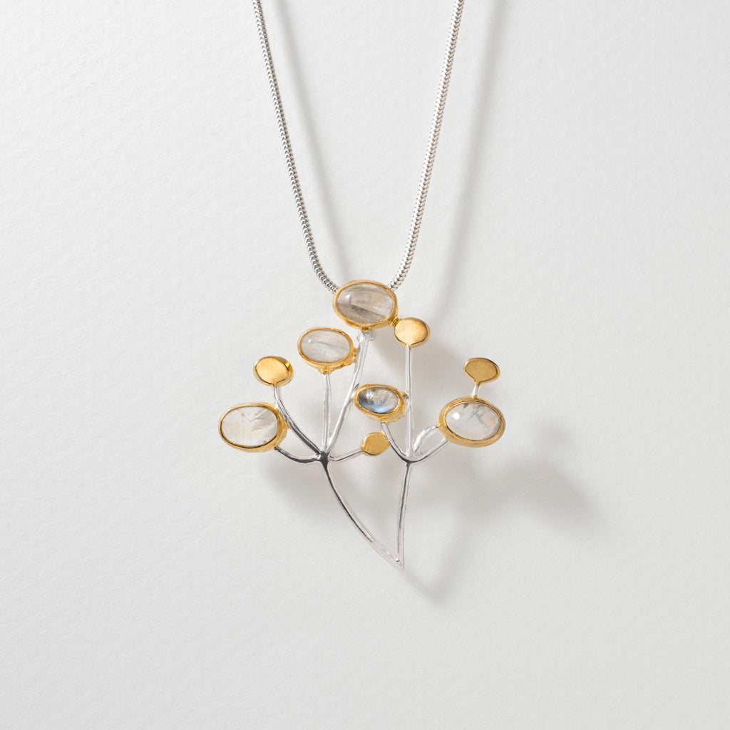 Paula Bolton Silver Jewellery - Hedgerow Moonstone Necklace
