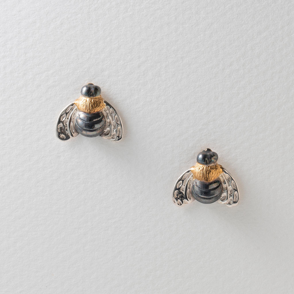 Paula Bolton Silver Jewellery - Bee Stud Earrings