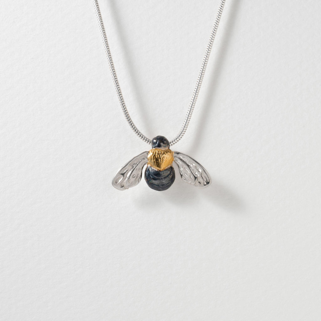 Paula Bolton Silver Jewellery - Honey Bee Necklace Pendant
