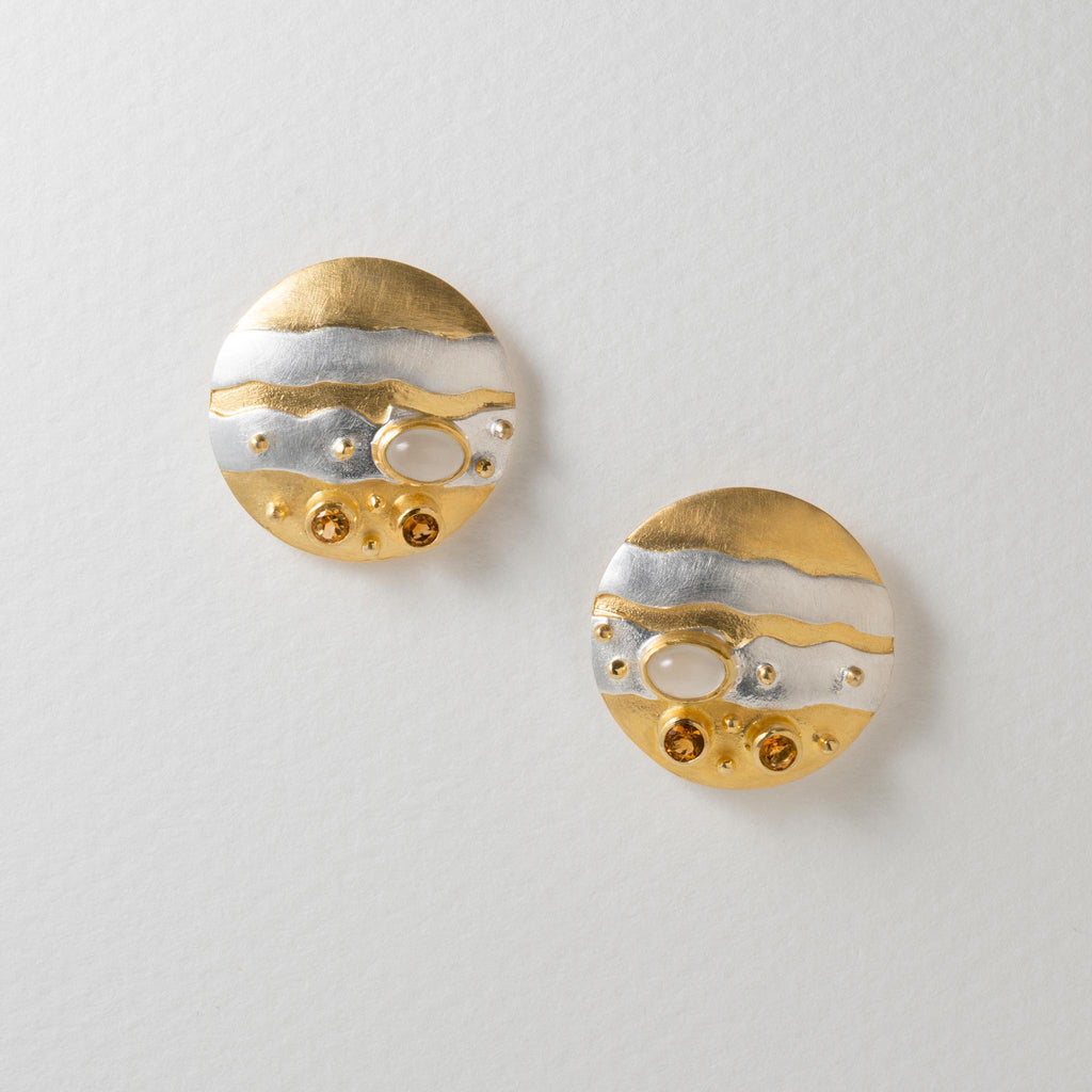 Paula Bolton Silver Jewellery - Jupiter Planet Earrings