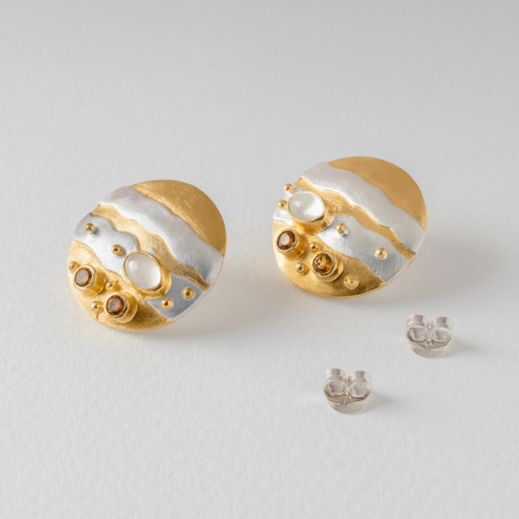 Paula Bolton Silver Jewellery - Jupiter Planet Earrings