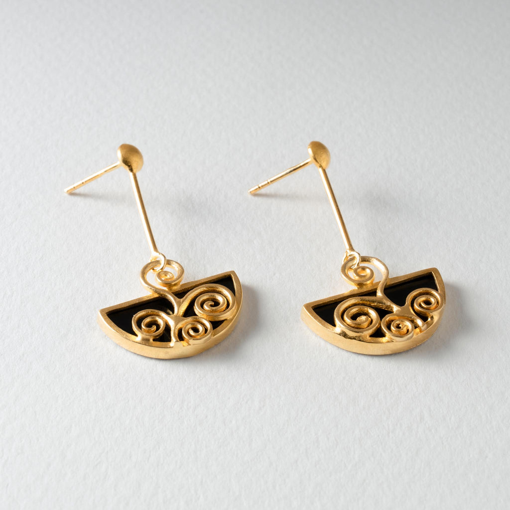 Paula Bolton Silver Jewellery - Klimt Inspired Earrings