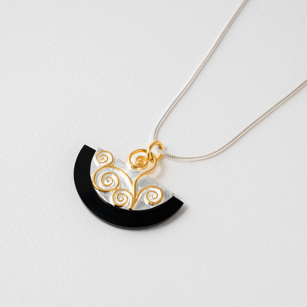 Paula Bolton Silver Jewellery - Klimt Art Necklace