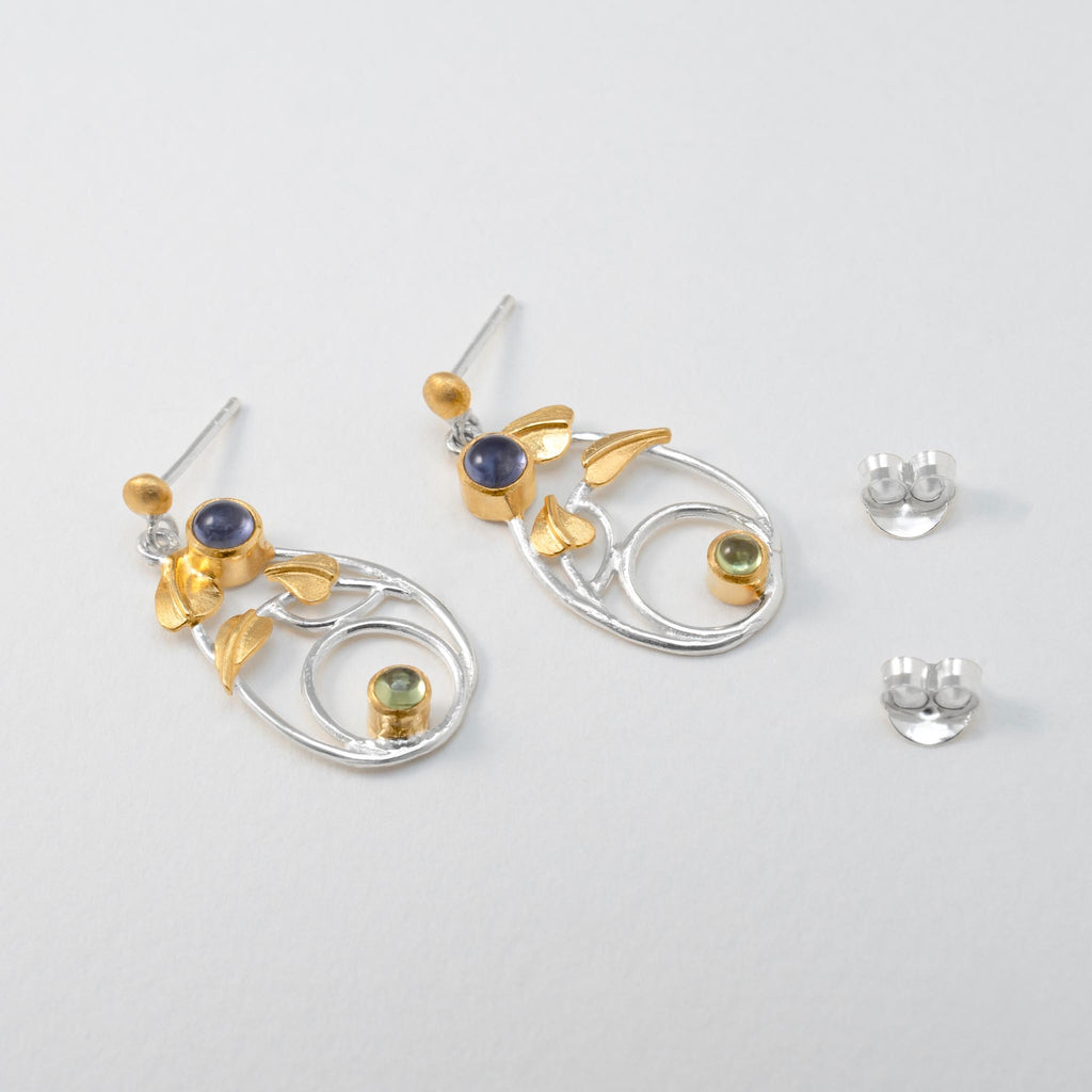Paula Bolton Silver Jewellery - Art Nouveau Macdonald Willowwood Earrings
