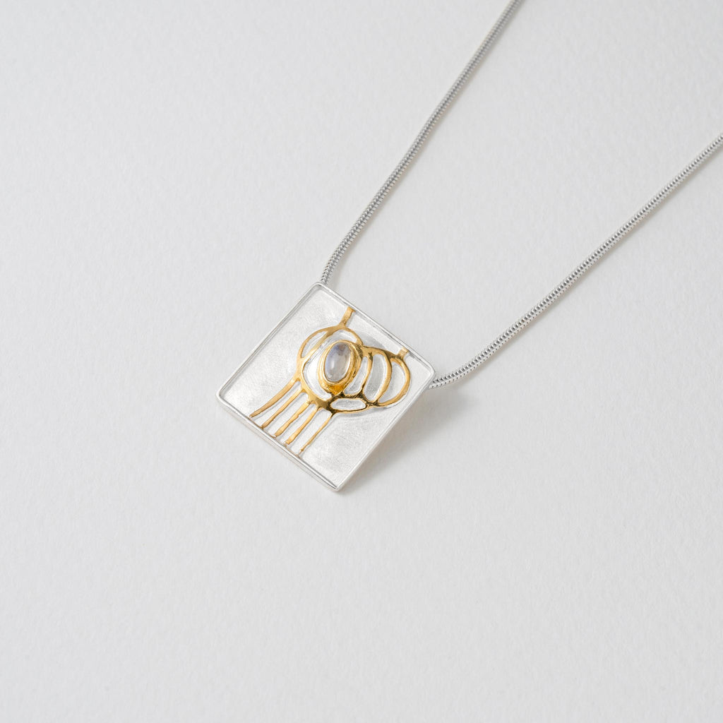 Paula Bolton Silver Jewellery - Mackintosh School of Art Necklace Pendant