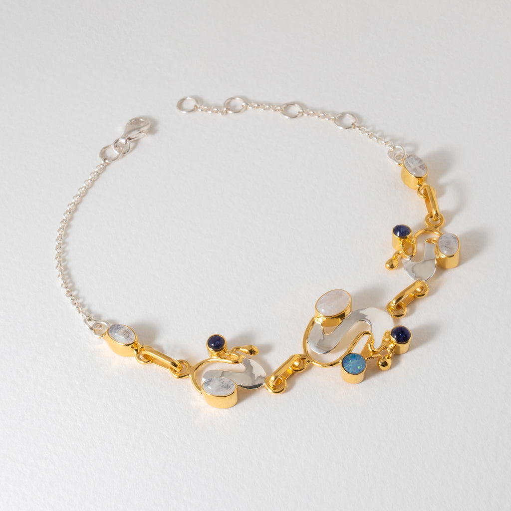 Paula Bolton Silver Jewellery - Monet Moonstone Bracelet