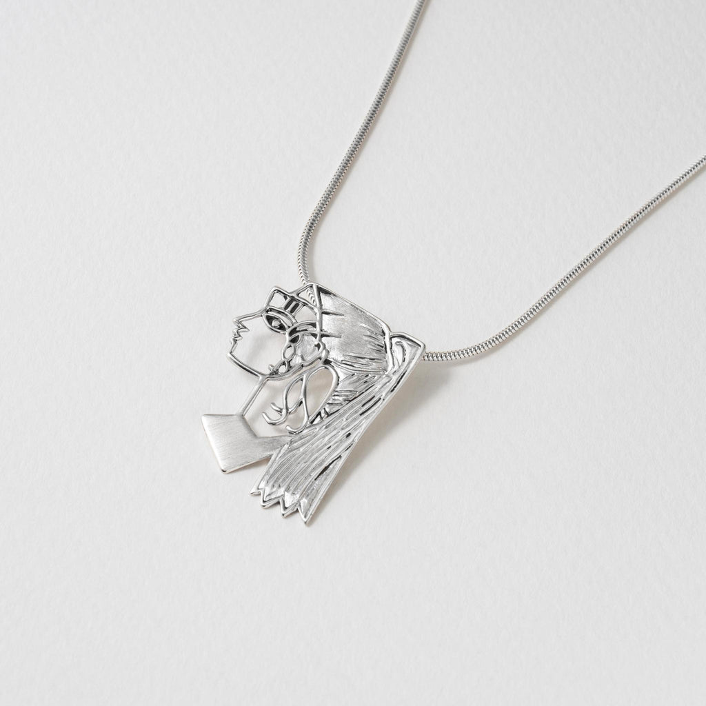 Paula Bolton Silver Jewellery - Picasso Art Necklace