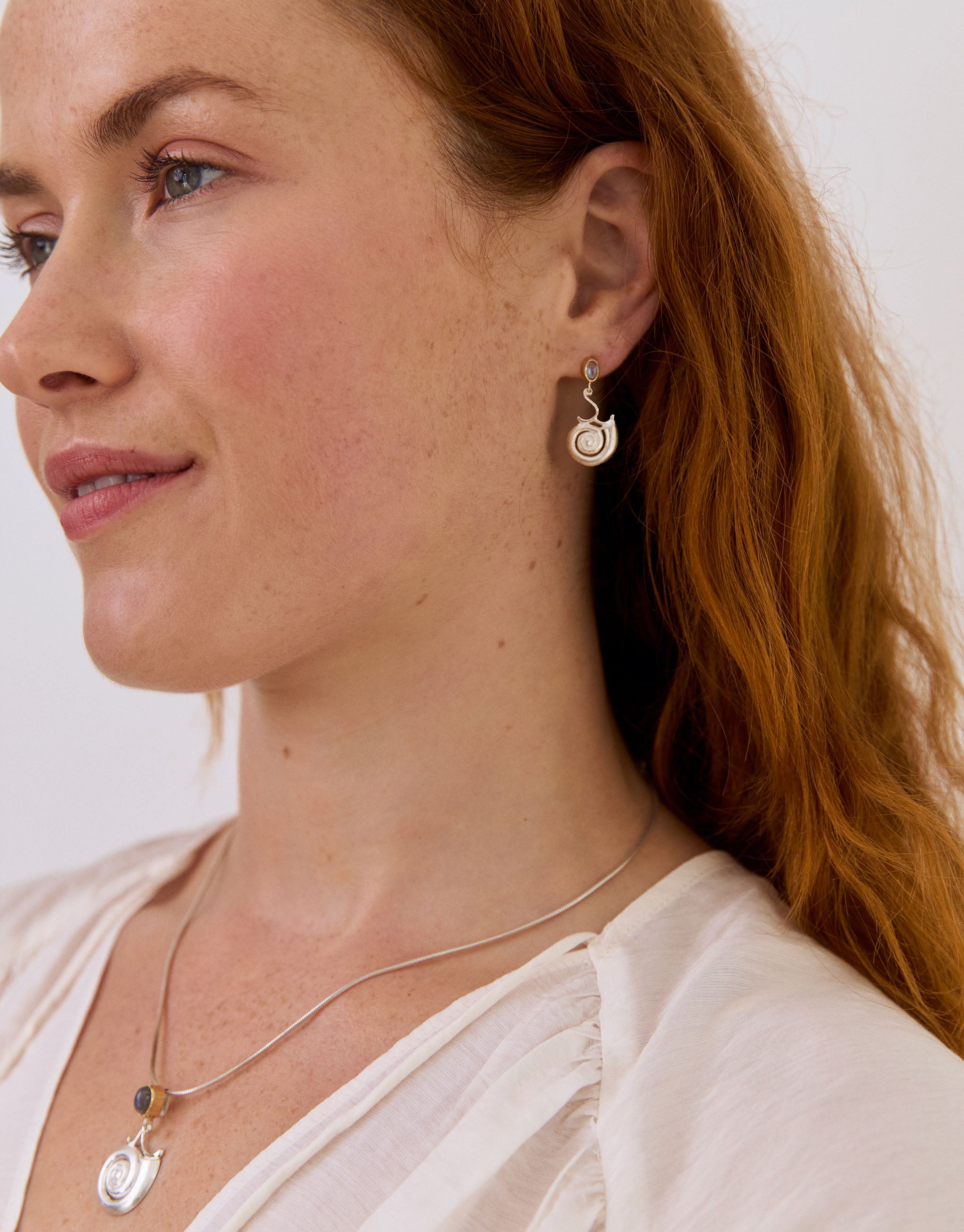Moon Shell Earrings